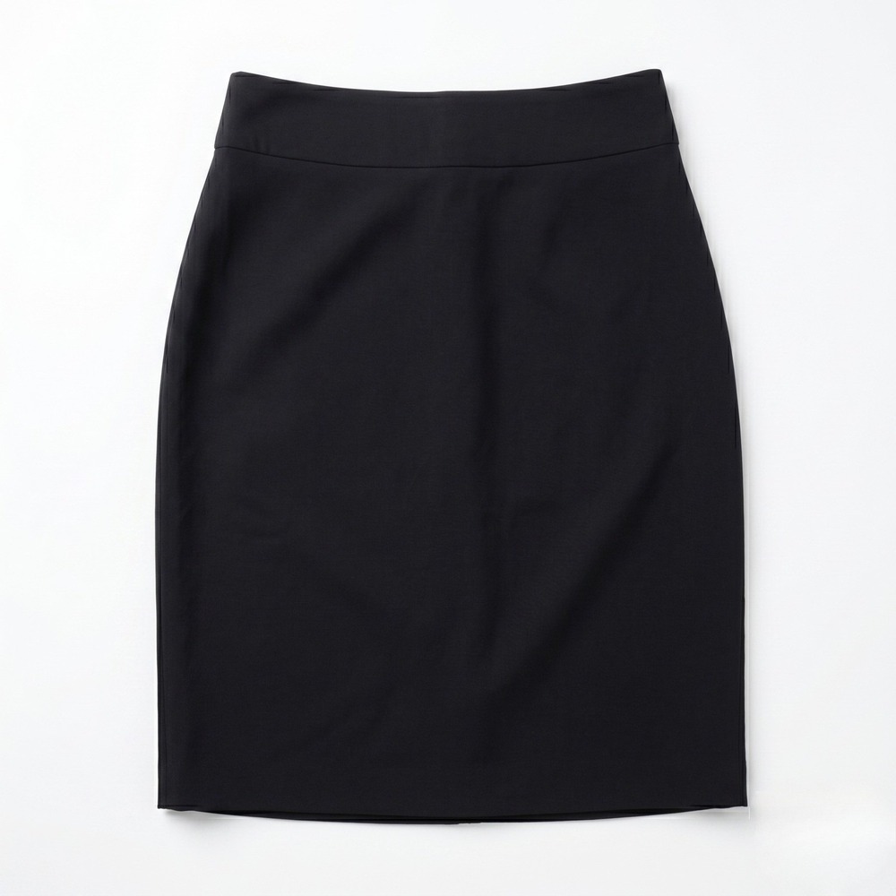 Classiques Entier Pencil Skirt Womens 12 Black Wool Lined Side Zip‎ Tailored